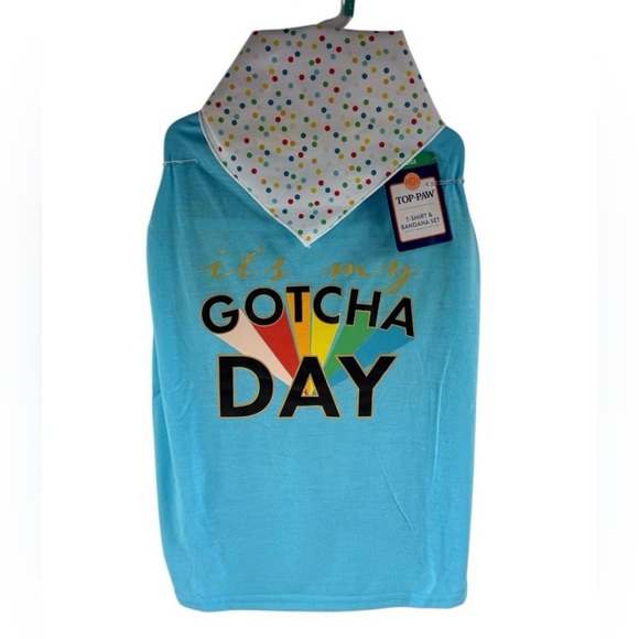 Top Paw Other - Top-Paw "it's Gotcha Day"Dog T-Shirt And Bandana Set